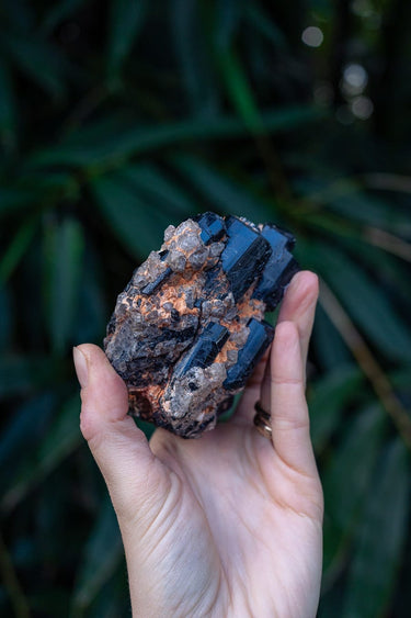 Black Tourmaline on Matrix